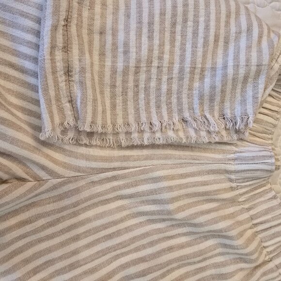 Abercrombie & Fitch Striped Linen Pull-on Pants - Picture 3 of 5